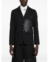 Comme des Garçons - Graphic-Print Cotton Jacket - Lyst