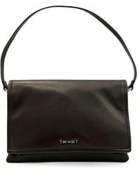 Twinset - Logo-Plaque Shoulder Bag - Lyst