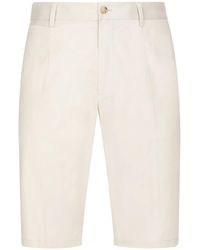 Dolce & Gabbana - Stretch-Cotton Bermuda Shorts - Lyst