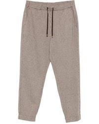 Marina Rinaldi - Condor Houndstooth-Pattern Track Pants - Lyst
