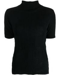 Y's Yohji Yamamoto - Ribbed-knit Cotton T-shirt - Lyst