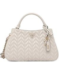 Guess - Sac Cabas Matelassé Cheryl À Plaque Logo - Lyst