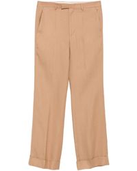 Valentino Garavani - Cuffed-Hem Tailored Trousers - Lyst
