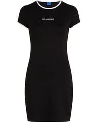 Karl Lagerfeld - Logo-Embroidered Dress - Lyst