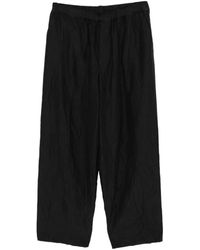 CALMLENCE - Crinkled Wide-Leg Trousers - Lyst