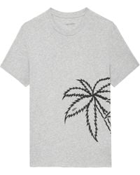 Zadig & Voltaire - T-Shirt Met Grafische Print Van Biologisch Katoen - Lyst