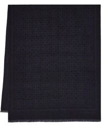 Ferragamo - Sjaal Met Gancini Patroon - Lyst