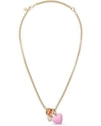 Roxanne Assoulin - The Box Chain Heart-Pendant Necklace - Lyst