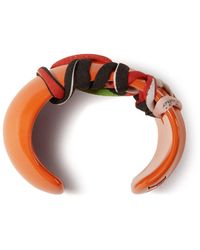 Emilio Pucci - Logo-lettering Open-cuff Design Bracelet - Lyst