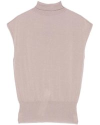 Rick Owens - Sleeveless Turtleneck Tank Top - Lyst
