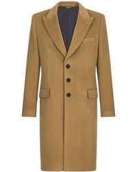 Dolce & Gabbana - Single-breasted Wool-cashmere Coat - Lyst