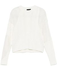 Roberto Collina - Pullover Mit Zopfmuster - Lyst