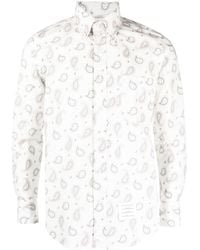Thom Browne - Camicia con stampa paisley - Lyst
