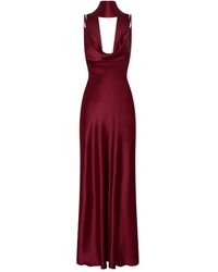 Nicholas - Vestido Geneva con cuello desbocado - Lyst