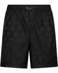 Dolce & Gabbana - Short De Bain À Motif Monogrammé - Lyst