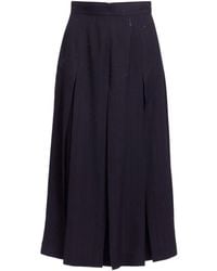 Elie Saab - Pinstriped Crepe Skirt - Lyst