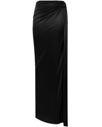 Elisabetta Franchi - Draped Side-Slit Skirt - Lyst