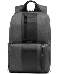 Piquadro - Leather-Panelled Backpack - Lyst