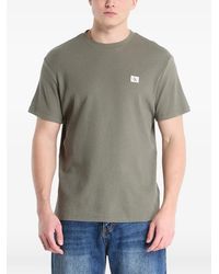 Calvin Klein - Waffle-Knit Logo-Patch T-Shirt - Lyst