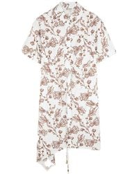 Ports 1961 - Asymmetric Floral Midi Dress - Lyst