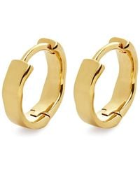 Monica Vinader - Siren Muse Huggie Hoop Earrings - Lyst