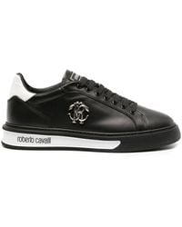 Roberto Cavalli - Sneakers mit Logo-Schild - Lyst