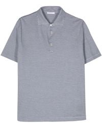 Boglioli - Striped Cotton Polo Shirt - Lyst
