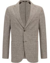 BOGGI - Blazer Con Tasche Applicate - Lyst