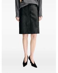 Loulou de Saison - Debi Pony-Effect Leather Short Skirt - Lyst