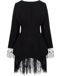Hamza - Fitted-Waist Lace Dress - Lyst