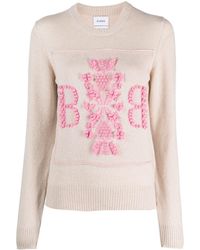 Barrie - Logo-patch Cashmere Jumper - Lyst