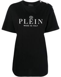 Philipp Plein - Made In Italy Logo-print T-shirt - Lyst