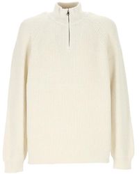 Anerkjendt - Jersey De Canalé Con Media Cremallera - Lyst