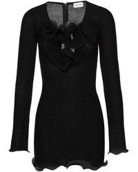 Magda Butrym - Kleid mit Blumenapplikation - Lyst
