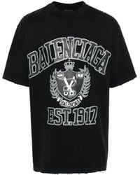 Balenciaga - T-Shirt mit grafischem Print - Lyst