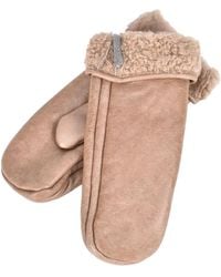 Brunello Cucinelli - Leather Fur-Trimmed Gloves - Lyst
