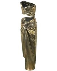Roberto Cavalli - One-Shoulder Cut-Out Midi Dress - Lyst
