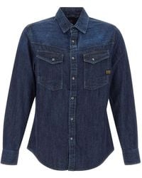 G-Star - Dakota Logo-Patch Shirt - Lyst