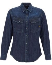 G-Star - Dakota Logo-Patch Shirt - Lyst