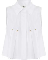 Elisabetta Franchi - Cotton Shirt - Lyst
