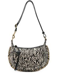 Isabel Marant - Sac À Bandoulière Oskan Moon En Cuir Façon Poulain À Imprimé Zébré - Lyst