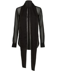 DSquared² - Blouse Verfraaid Met Sjaal - Lyst