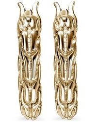 John Hardy - 14K Jh Essential 14Mm Hoop Earrings - Lyst