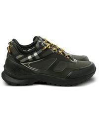 Burberry - Check And Mesh Discover Sneakers​ - Lyst