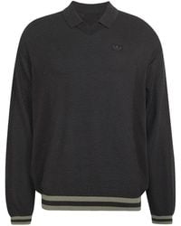 adidas - Mesh-Knit Logo-Print Sweater - Lyst