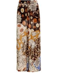 Agua Bendita - Pantaloni Winter Con Stampa Leopardata E A Fiori - Lyst