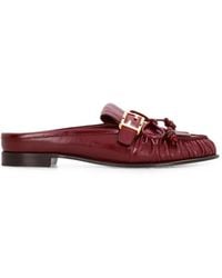 Fendi - Fringe Buckle-Detail Mules - Lyst