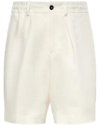 BE ABLE - Pleated Elasticated-Waist Shorts - Lyst