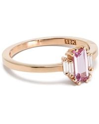 Suzanne Kalan - 18Kt Rotgoldring Mit Smaragd Und Diamanten - Lyst