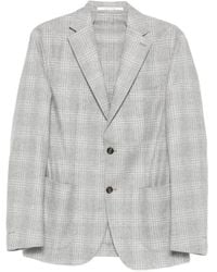 Eleventy - Checked Single-Breasted Blazer - Lyst